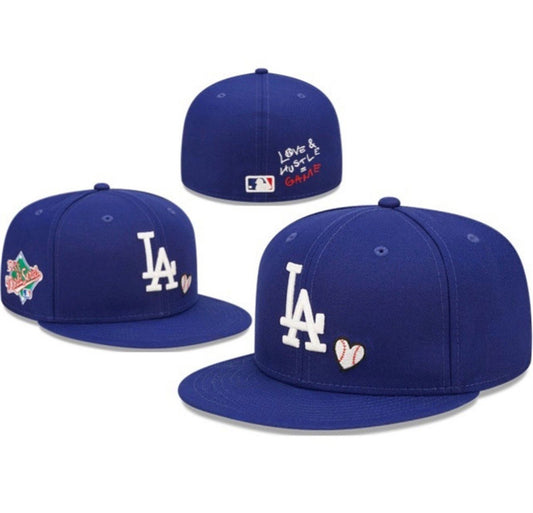 Blue LA Fitted Cap