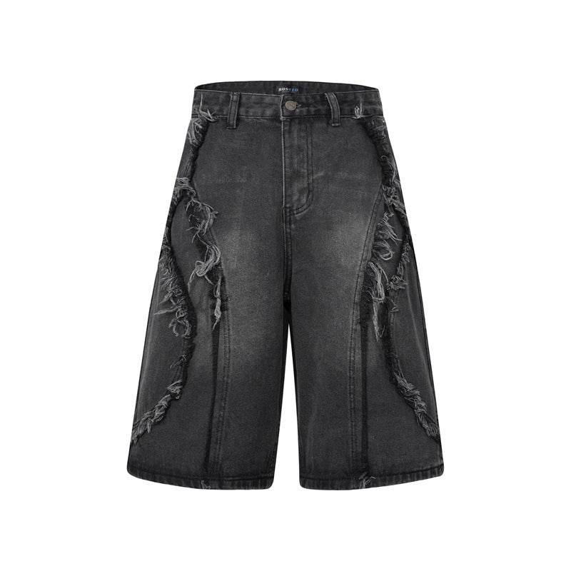 Retro Washed Denim Jorts