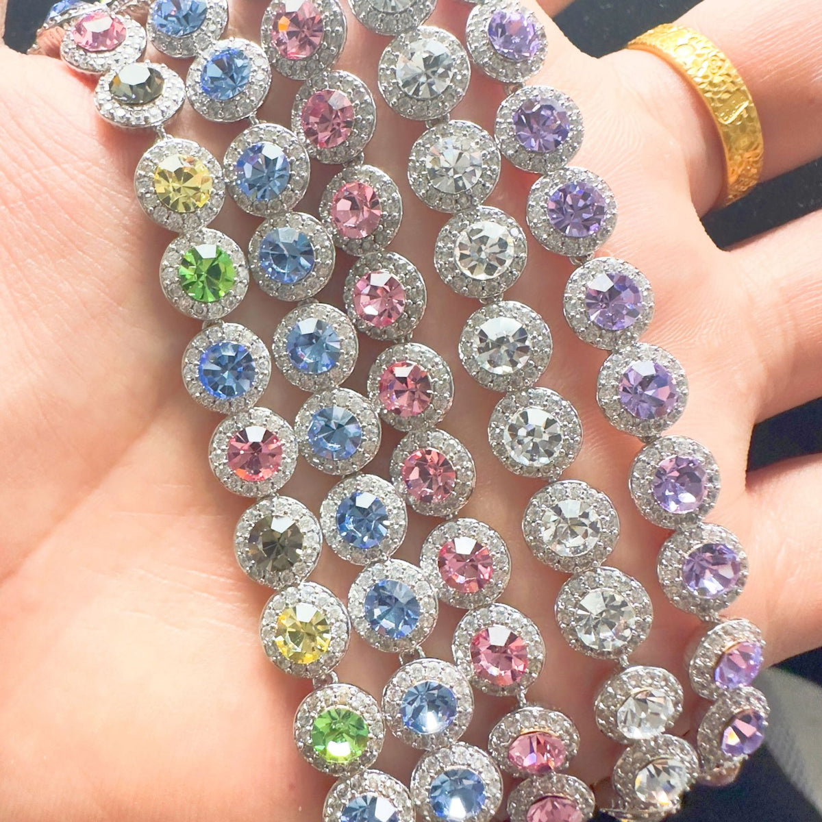 Luxury Starry Sky Tennis Bracelet Full Diamond Rhinestone Jewelry